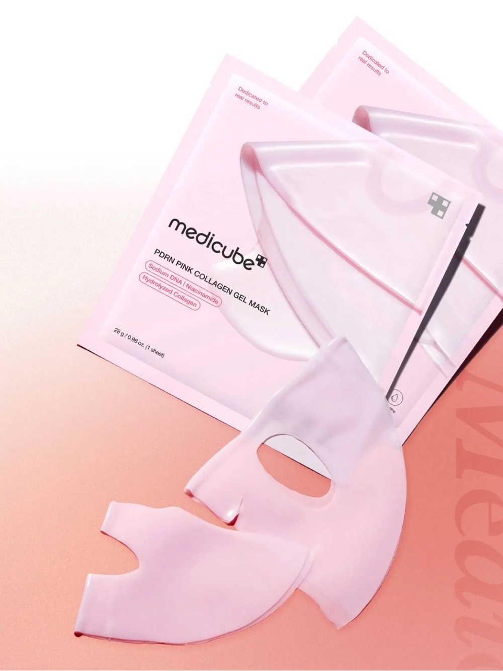Medicube Salmon PDRN Pink Collagen Jelly Gel Mask 4 pack - Picture 4 of 5